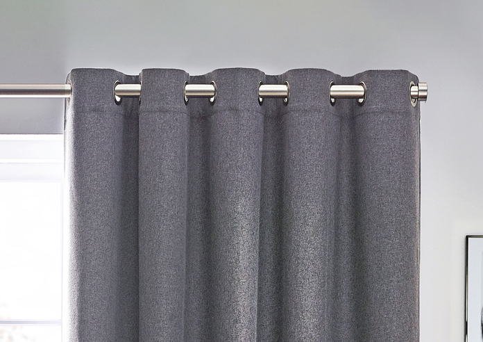 Dawn (Blackout) Eyelet, Charcoal - Ready Made Curtains - Image 9